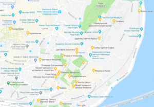 Карта достопримечательностей Стамбула на русском языке